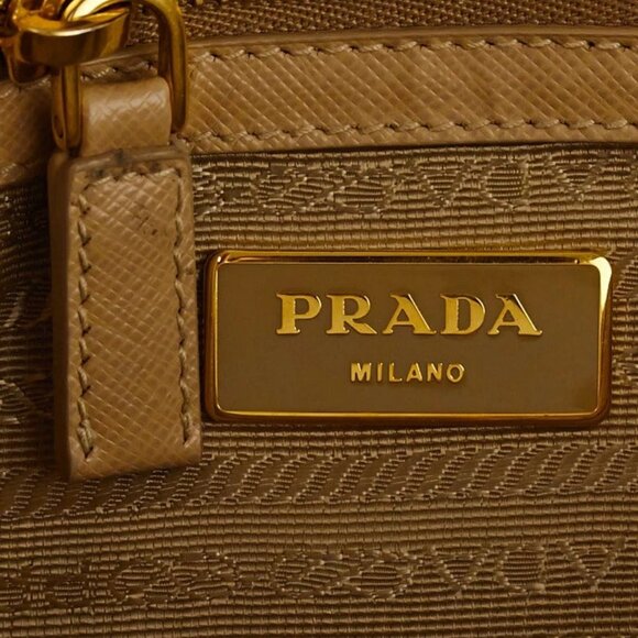 Prada Sabbia Saffiano Lux Leather Small Tote Bag BN1874 - Picture 6 of 11